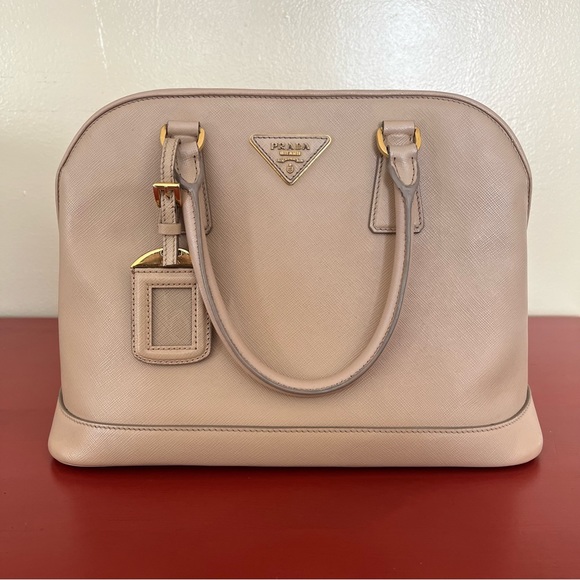 Prada Promenade Leather Saffiano Handbag - Picture 1 of 15